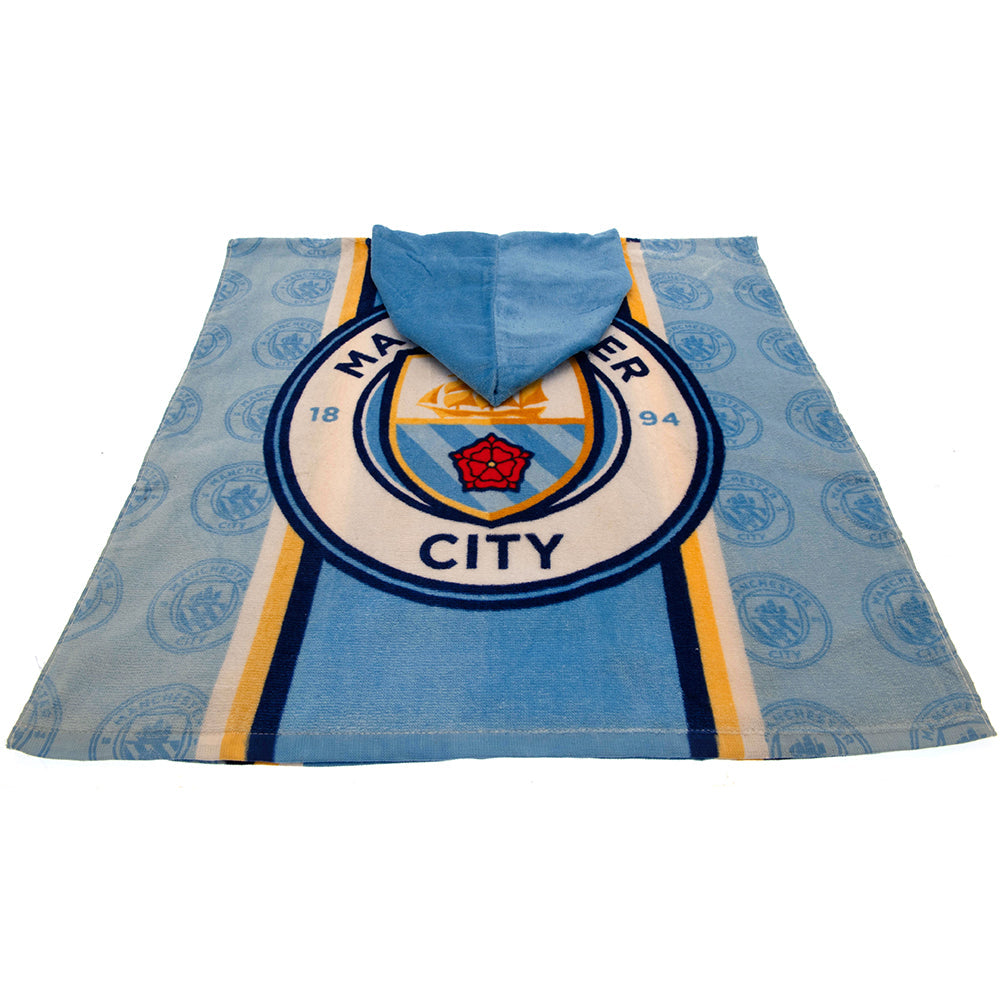 Manchester City FC Kids Hooded Poncho: 2 - Towels By Manchester City