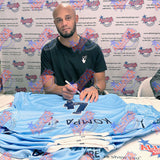 Kompany Signed Manchester City FC Shirt: 2 - Signed Memorabilia By Manchester City