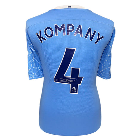 Kompany Signed Manchester City FC Shirt: 1 - Signed Memorabilia By Manchester City