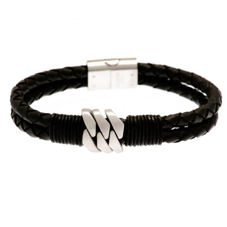 Manchester City FC Leather Bracelet: 2 - Jewellery By Manchester City