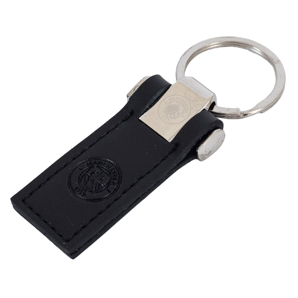 Manchester City FC Leather key Fob: 3 - Keyrings By Manchester City