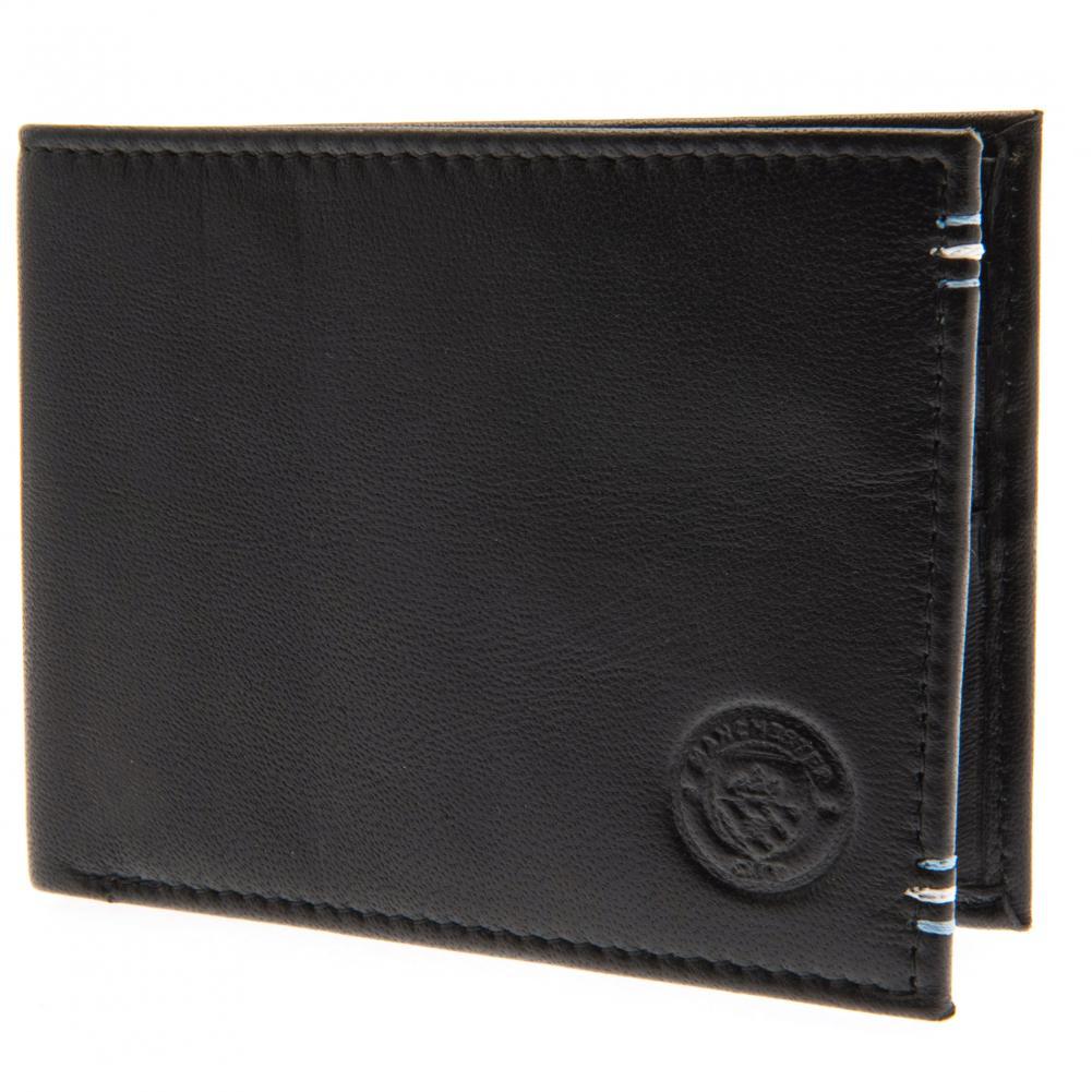 Manchester City FC Leather Stitched Wallet: 3 - Wallets By Manchester City