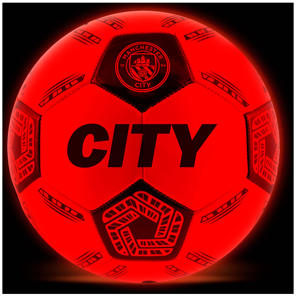 Manchester City FC LED Glow Football: 3 - Balls By Manchester City