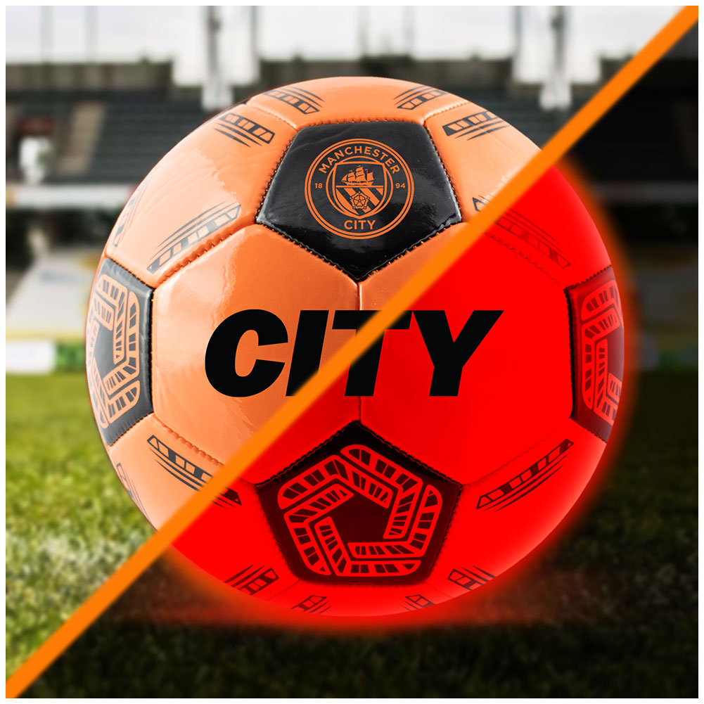 Manchester City FC LED Glow Football: 4 - Balls By Manchester City