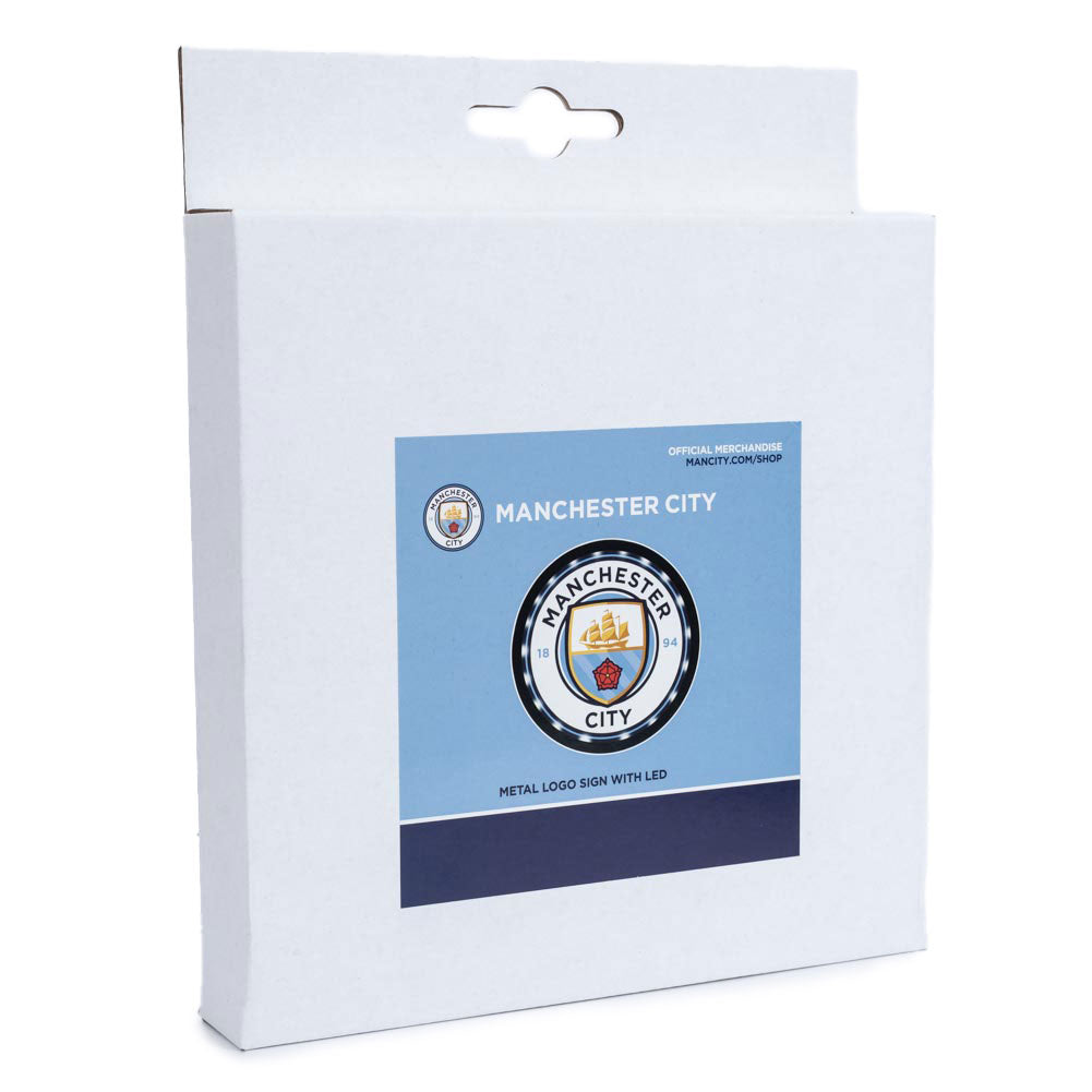 Manchester City FC Metal LED Logo Sign: 4 - Signs & Plaques By Manchester City