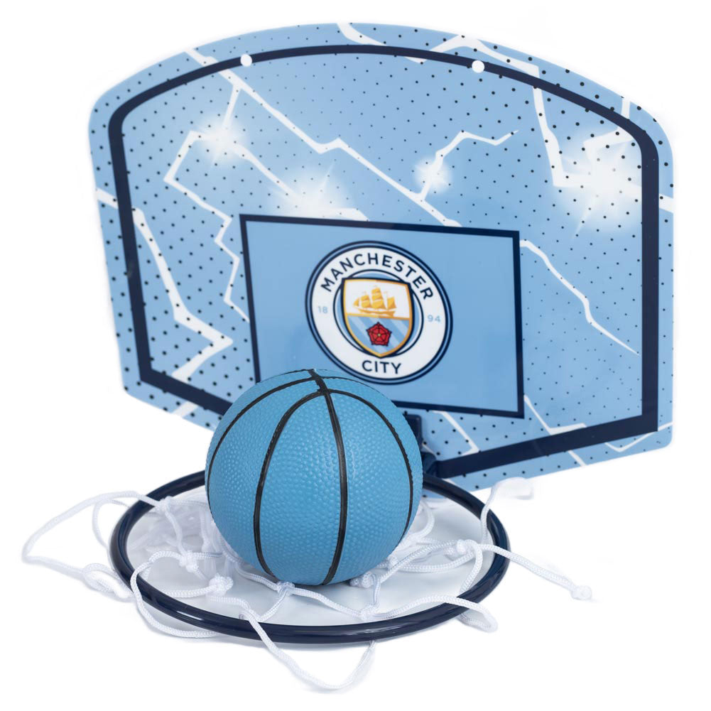 Manchester City FC Mini Basketball Set - Shop Puzzles & Games At Gift Moments - 1