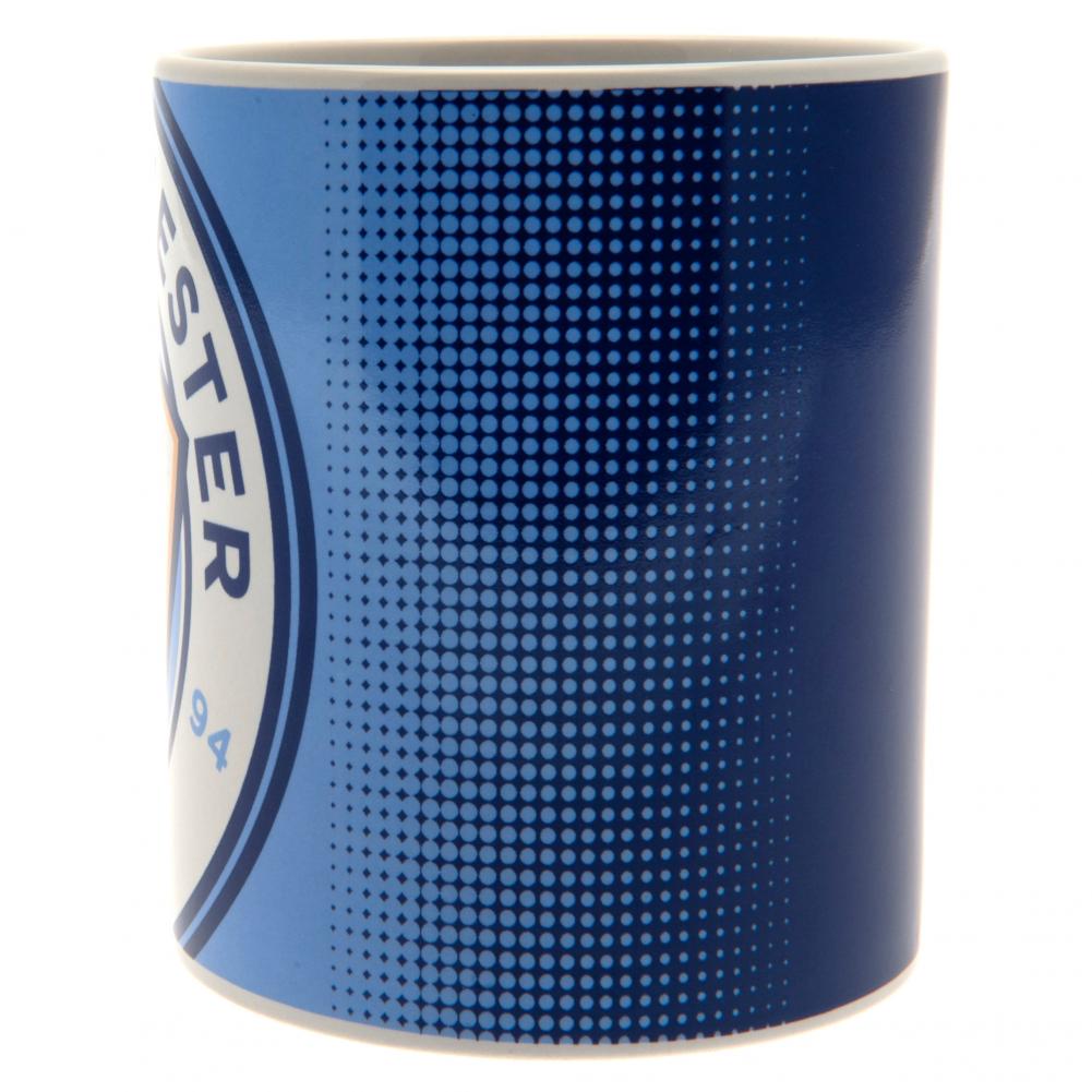 Manchester City FC Halftone Mug: 2 - Mugs By Manchester City