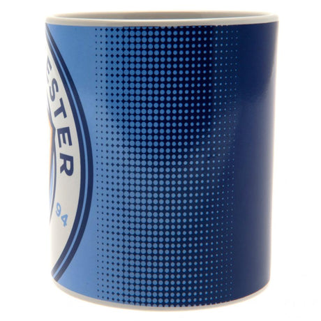 Manchester City FC Halftone Mug: 2 - Mugs By Manchester City