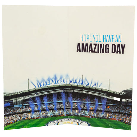 Manchester City FC Personalised Birthday Card: 3 - Greeting Cards By Manchester City