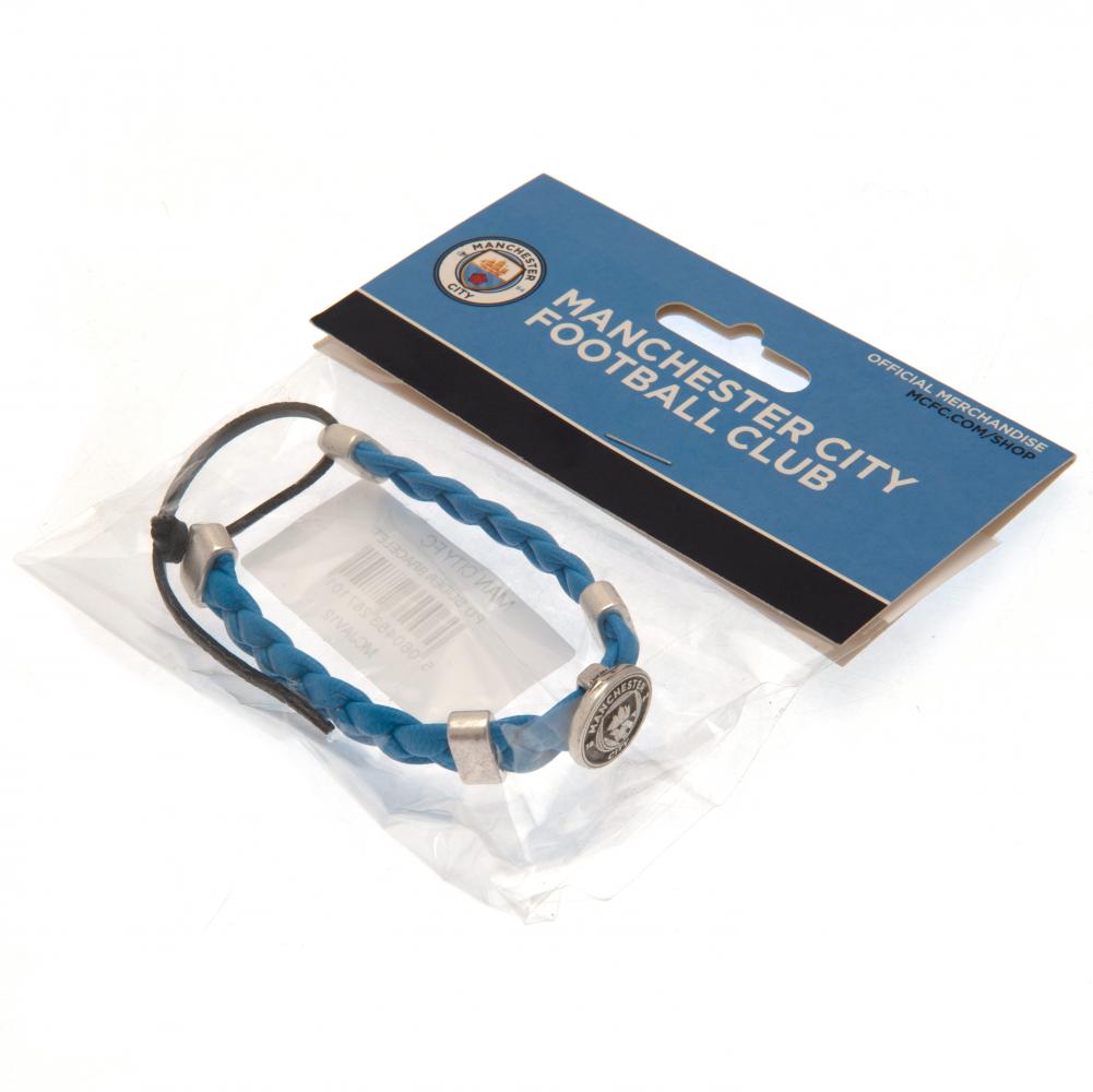 Manchester City FC PU Slider Bracelet: 4 - Jewellery By Manchester City
