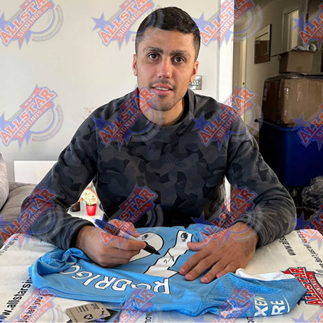 Manchester City FC Rodri Signed Shirt & Medal (Framed): 2 - Signed Memorabilia By Manchester City