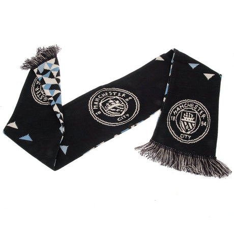 Manchester City FC Particle Scarf: 2 Scarves By Manchester City