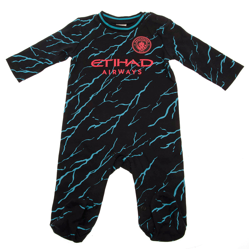 Manchester City FC Sleepsuit 0/3 mths LT - Shop Baby Clothing At Gift Moments - 1