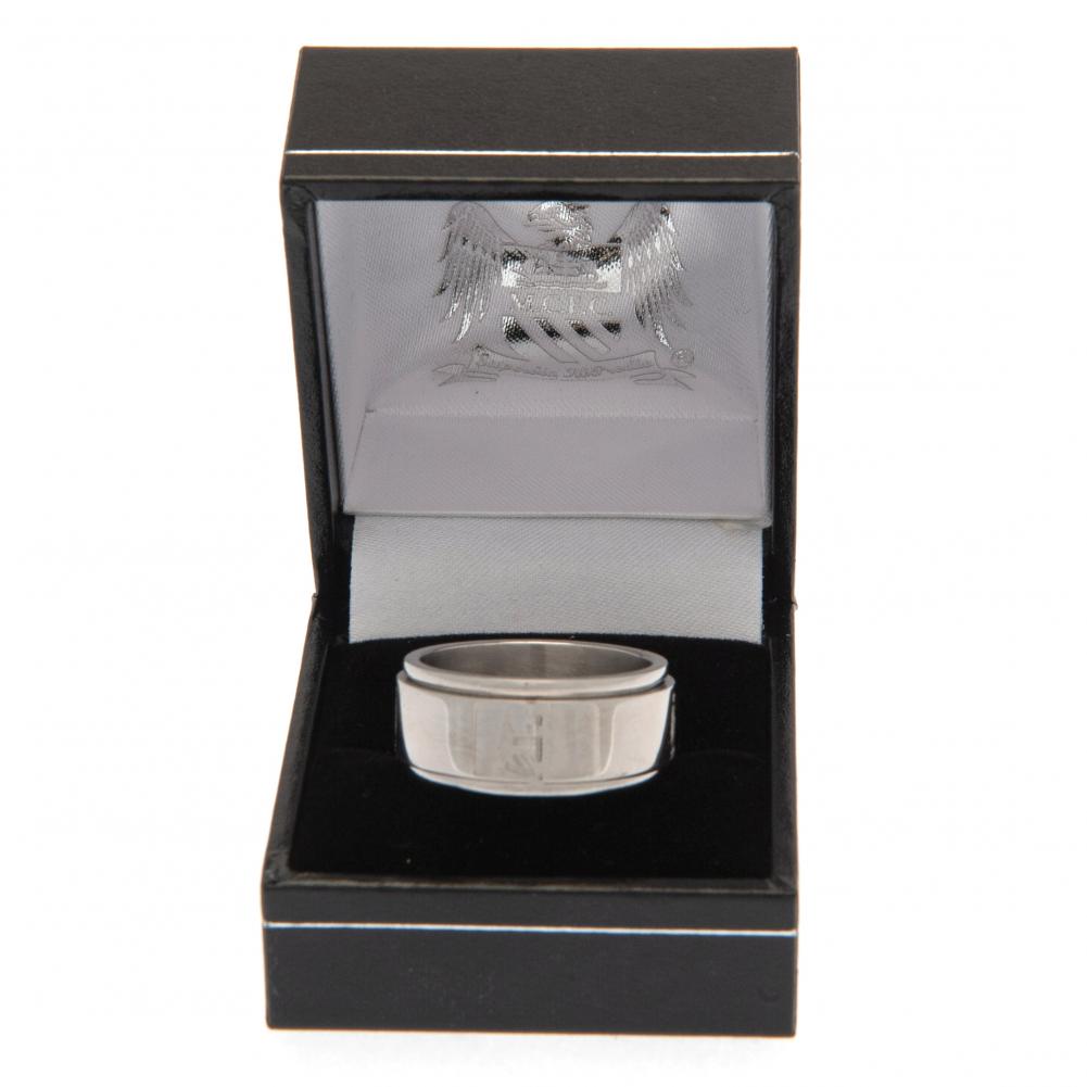 Manchester City FC Spinner Ring Large EC: 3 - Jewellery By Manchester City