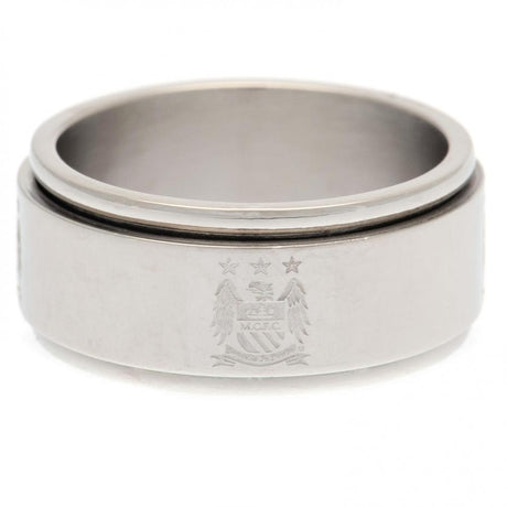 Manchester City FC Spinner Ring Large EC: 1 - Jewellery By Manchester City