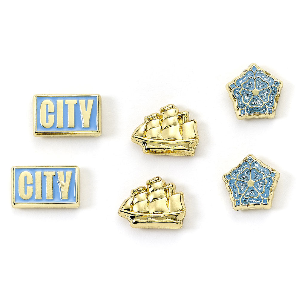 Manchester City FC Stud Earring Set: 3 - Earrings By Manchester City