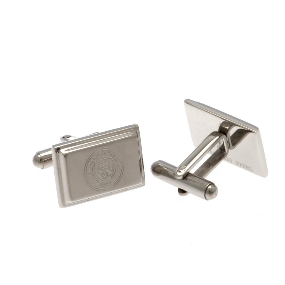 Manchester City FC Tie Slide and Cufflinks Set: 3 - Cufflinks & Tie Slides By Manchester City