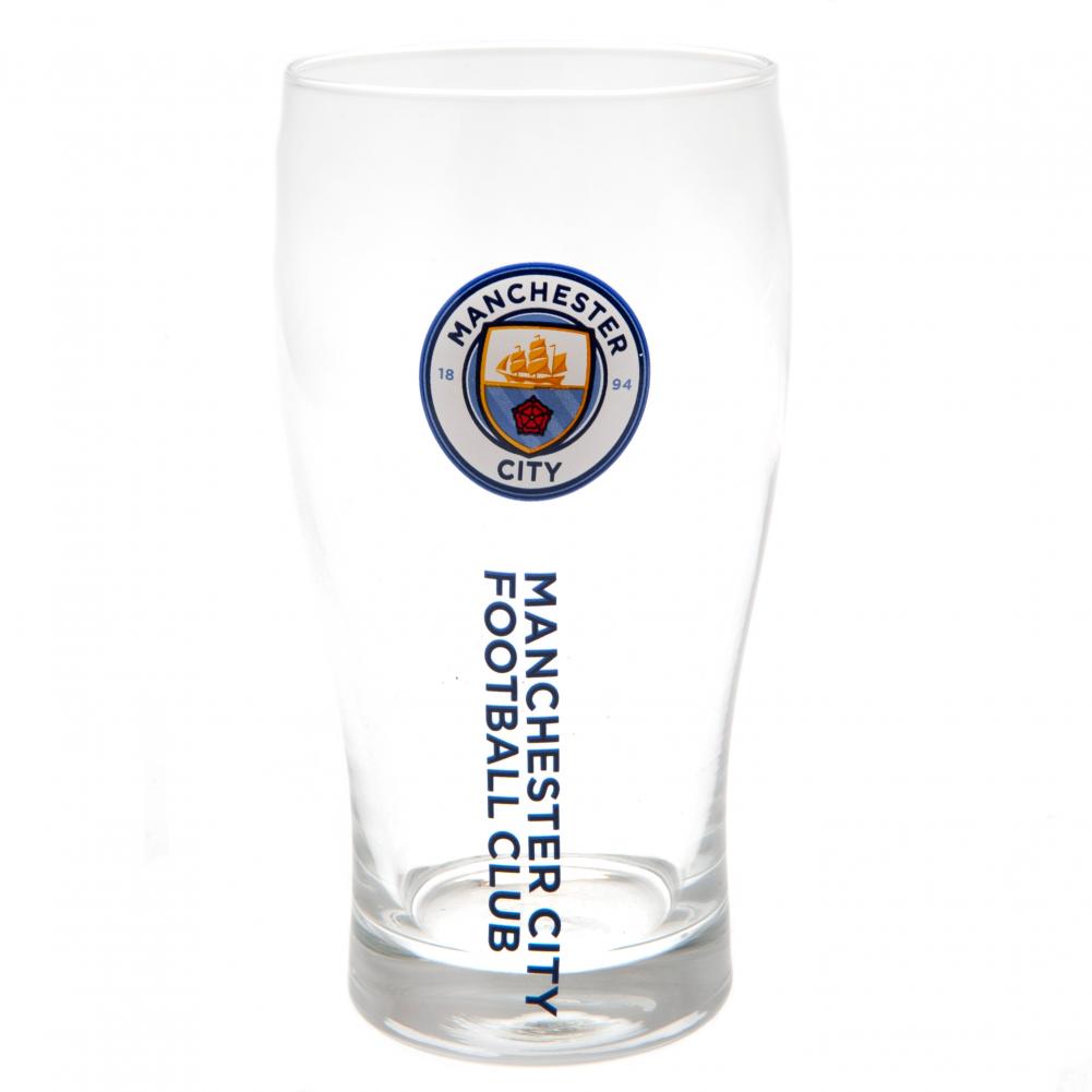 Manchester City FC Tulip Pint Glass: 1 - Glassware By Manchester City