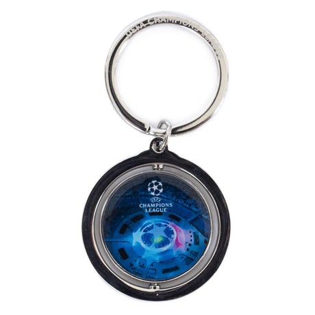 Manchester City FC UCL Spinner Keyring: 4 Keyrings By Manchester City