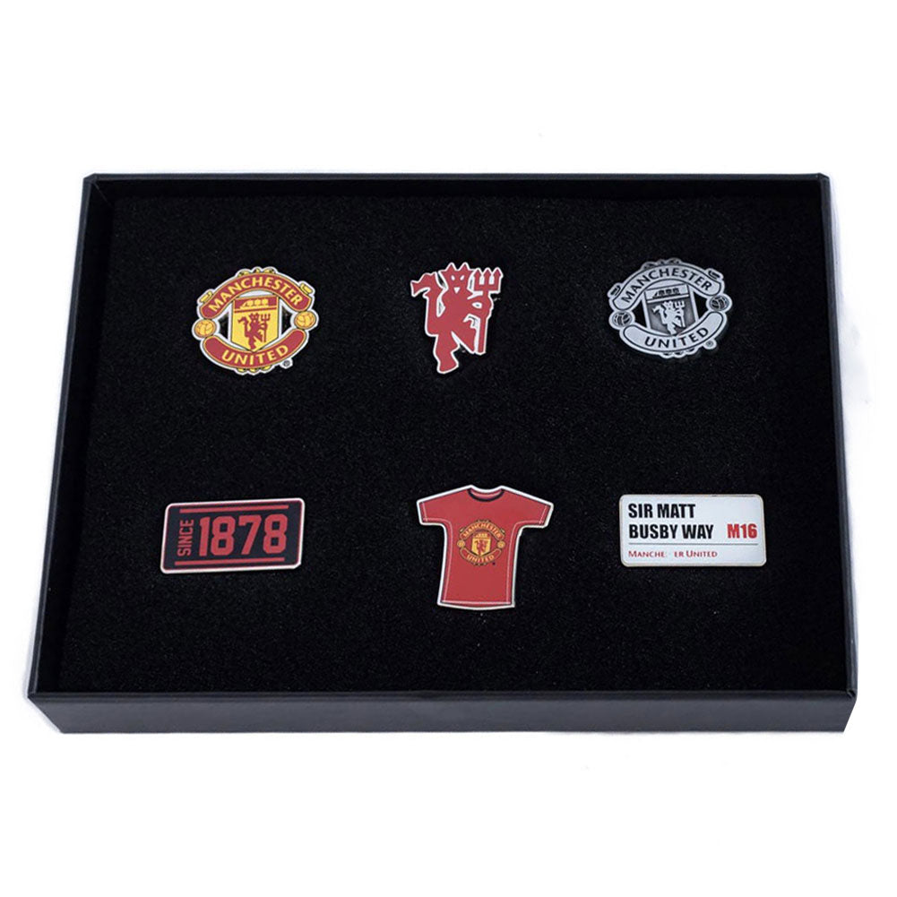 Manchester United FC 6pc Badge Set: 1 - Badges By Manchester United