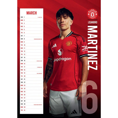 Manchester United FC A3 Calendar 2026: 2 - Calendars By Manchester United