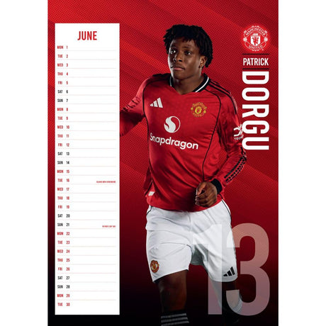 Manchester United FC A3 Calendar 2026: 3 - Calendars By Manchester United