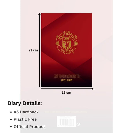 Manchester United FC A5 Diary 2026: 5 - Diaries By Manchester United