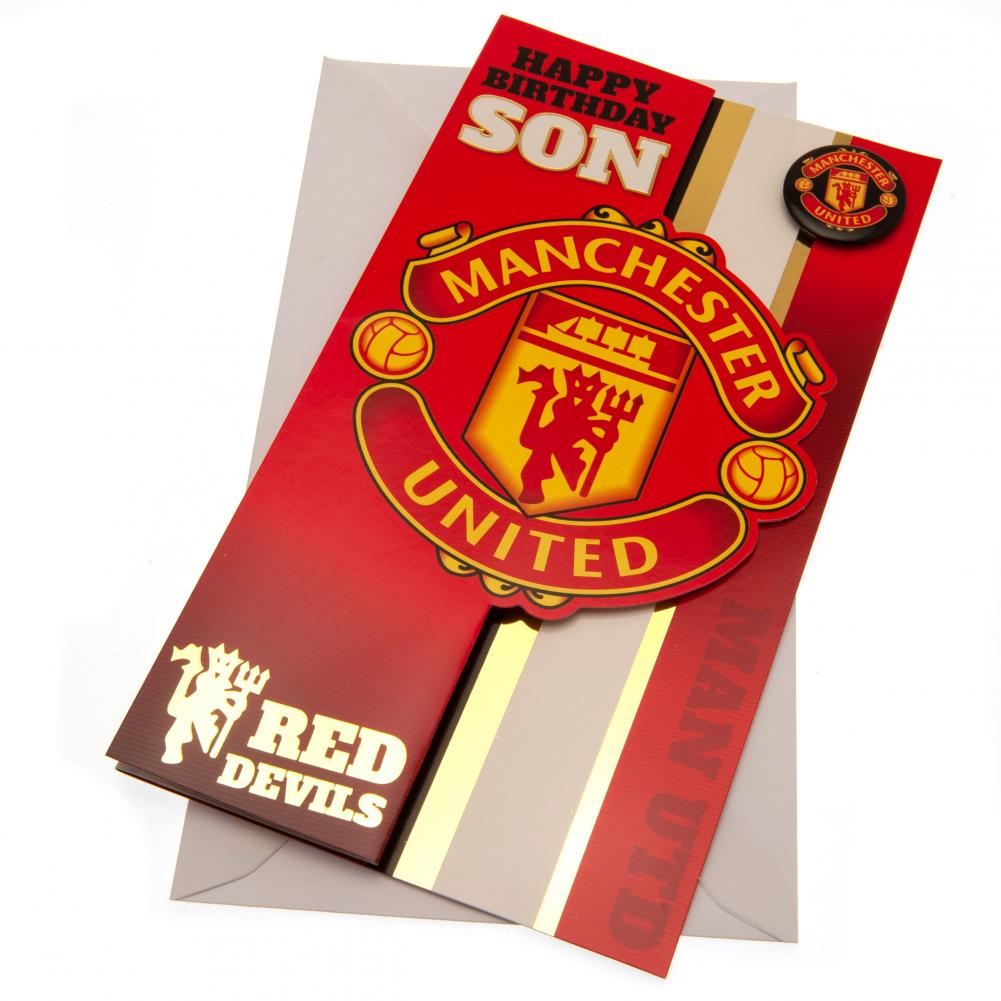 Manchester United FC Son Birthday Card: 1 - Greeting Cards By Manchester United