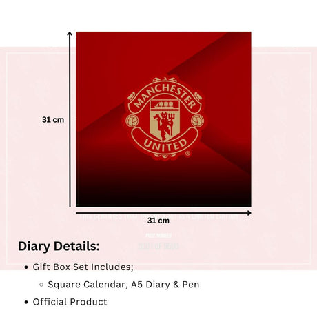 Manchester United FC Calendar & Diary Musical Gift Box 2026: 8 - Calendars By Manchester United