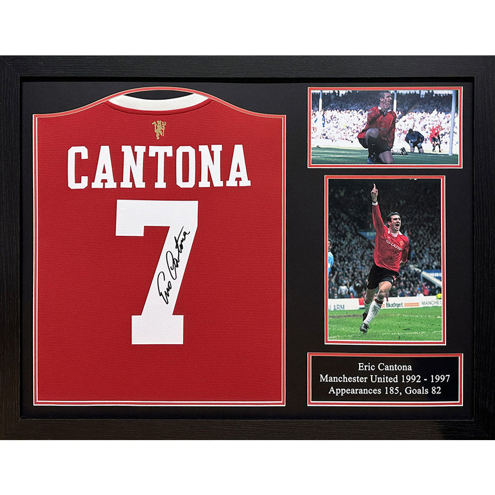 Manchester United FC Cantona Signed Shirt (Framed): 1 - Signed Memorabilia By Manchester United