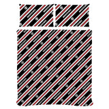 Manchester United FC Core Stripe Double Duvet Set: 2 - Bedroom By Manchester United