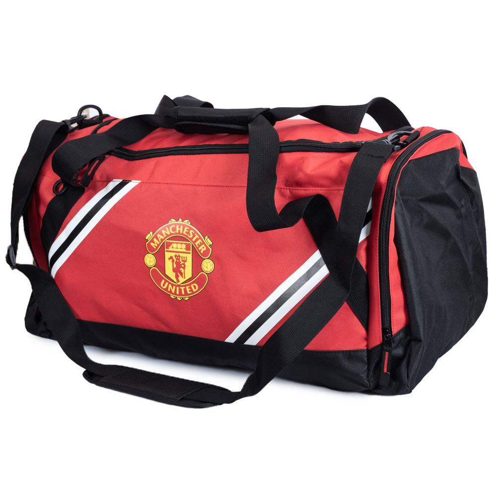 Manchester United FC Core Stripe Holdall: 2 - Bags By Manchester United