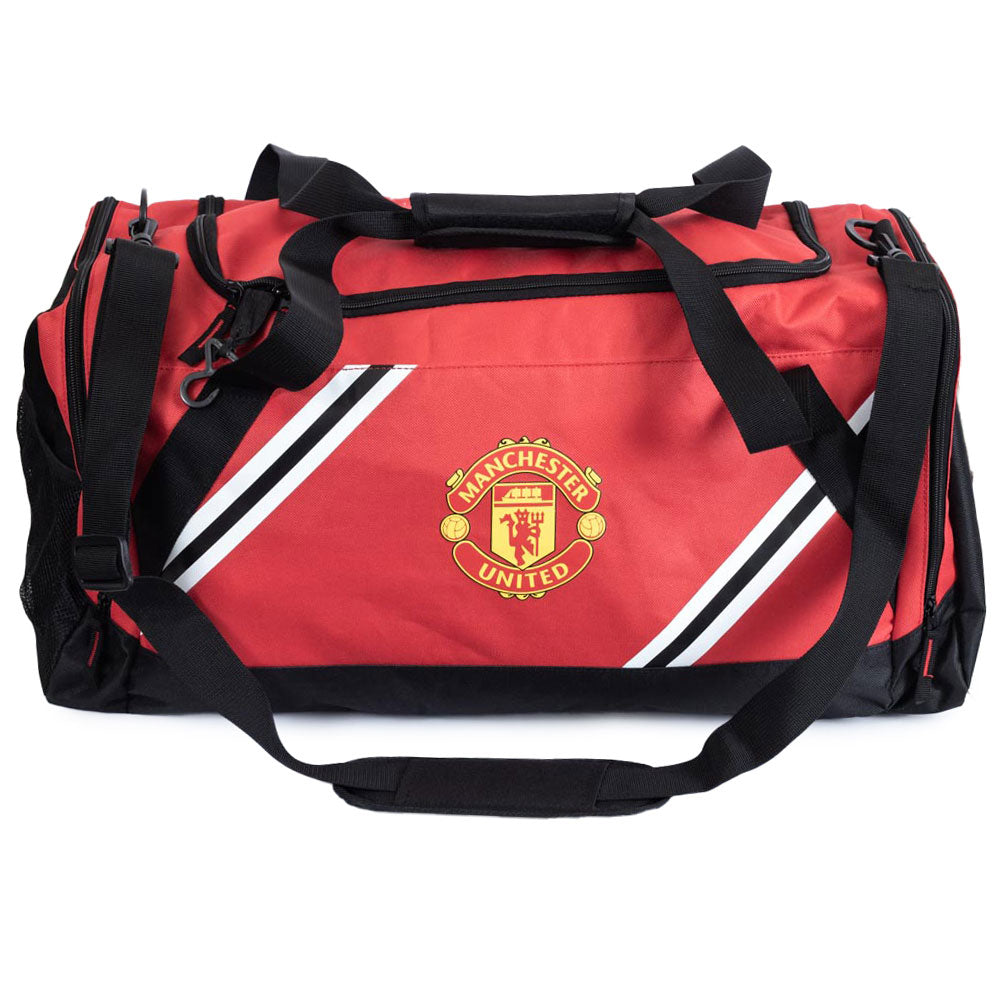 Manchester United FC Core Stripe Holdall: 5 - Bags By Manchester United