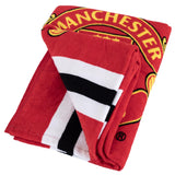 Manchester United FC Core Stripe Towel: 2 Towels By Manchester United
