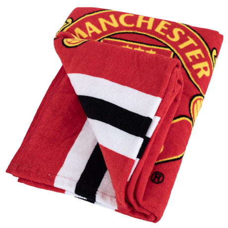 Manchester United FC Core Stripe Towel: 2 Towels By Manchester United