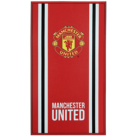 Manchester United FC Core Stripe Towel: 1 Towels By Manchester United