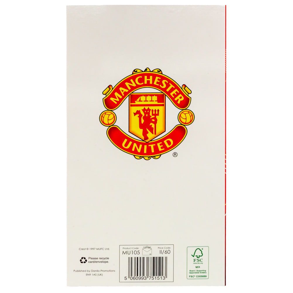 Manchester United FC Dad Birthday Card: 4 - Greeting Cards By Manchester United