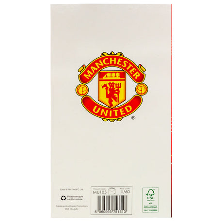 Manchester United FC Dad Birthday Card: 4 - Greeting Cards By Manchester United