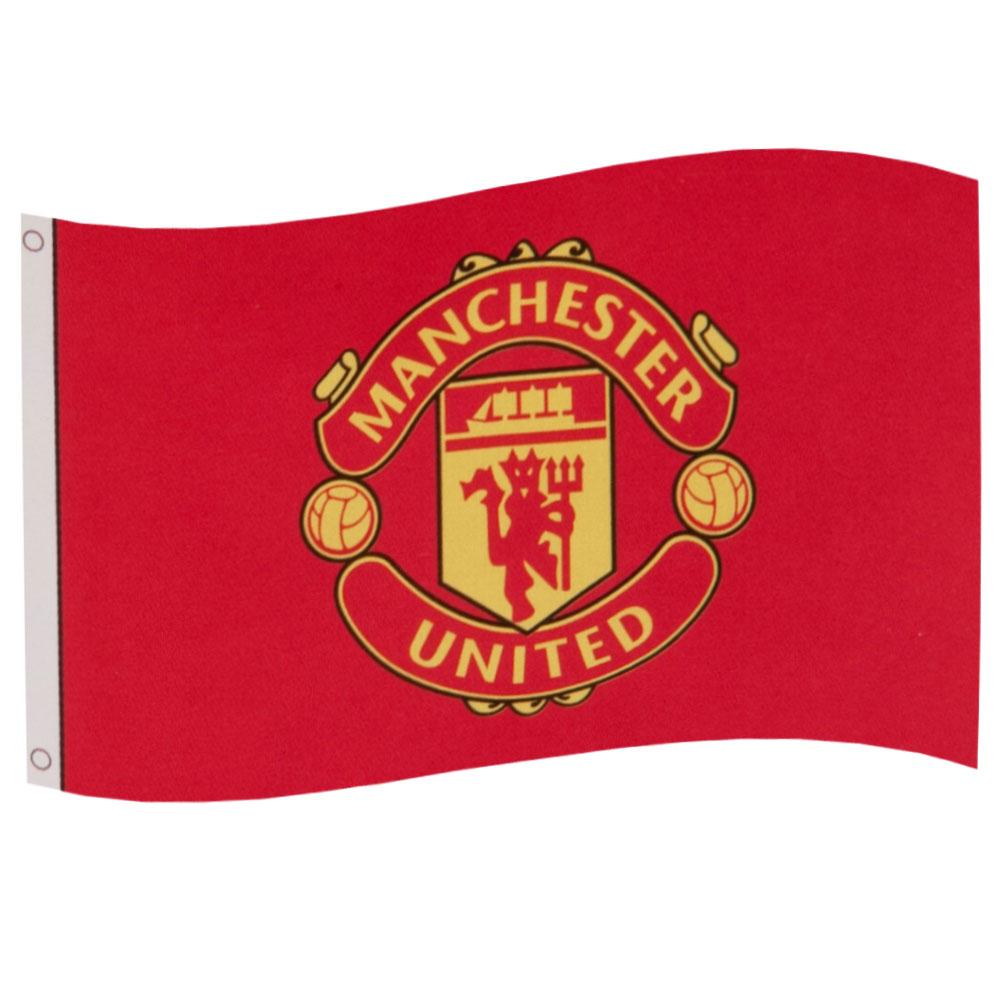 Manchester United FC Core Crest Flag: 1 - Flags & Banners By Manchester United