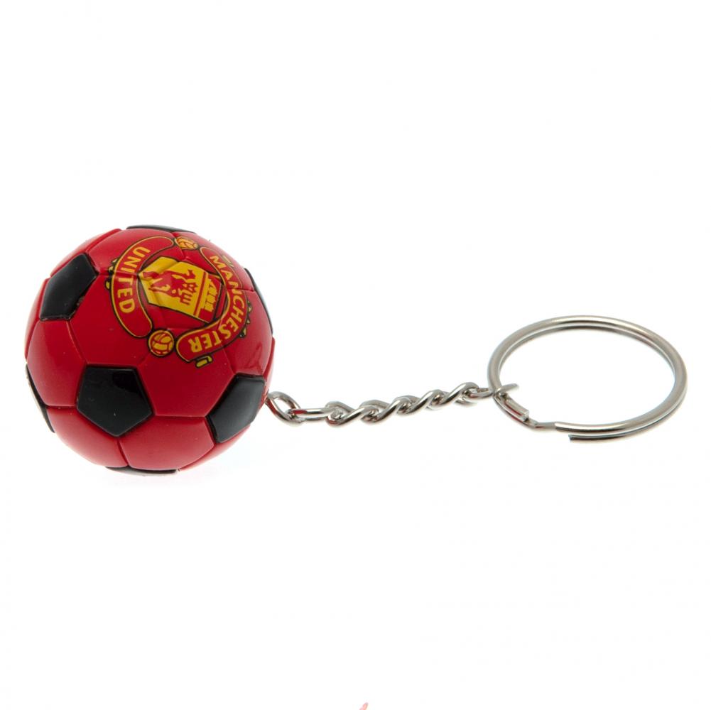 Manchester United FC Football Keyring: 3 - Keyrings By Manchester United