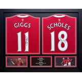 Giggs & Scholes Signed Manchester United Shirts: 1 - Signed Memorabilia By Manchester United