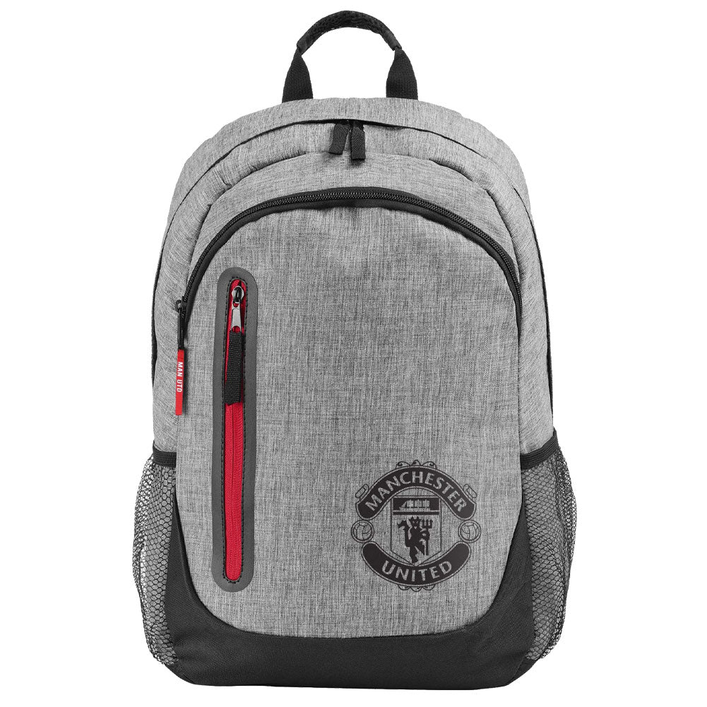 Manchester United FC Heather Grey Backpack: 1 - Bags By Manchester United