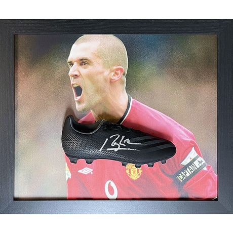 Manchester United FC Keane Signed Boot (Framed): 1 - Signed Memorabilia By Manchester United