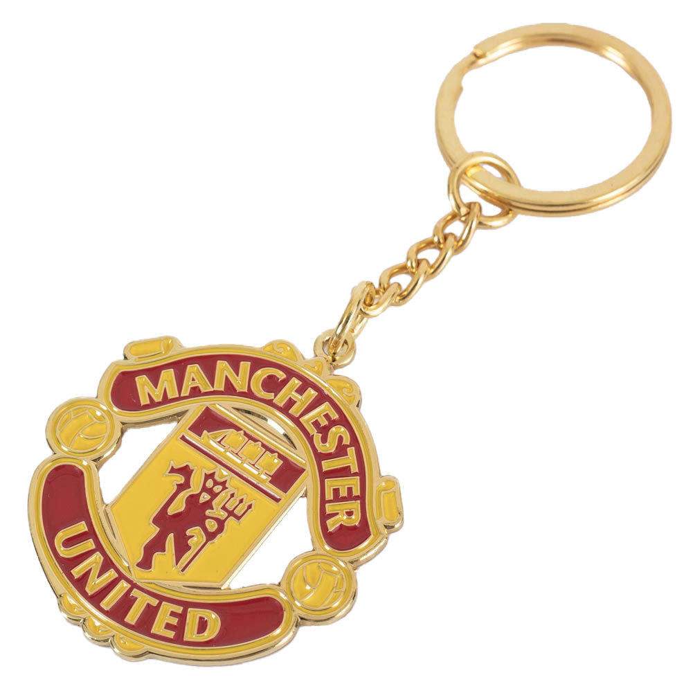 Manchester United FC Keyring & Badge Set: 2 - Keyrings By Manchester United