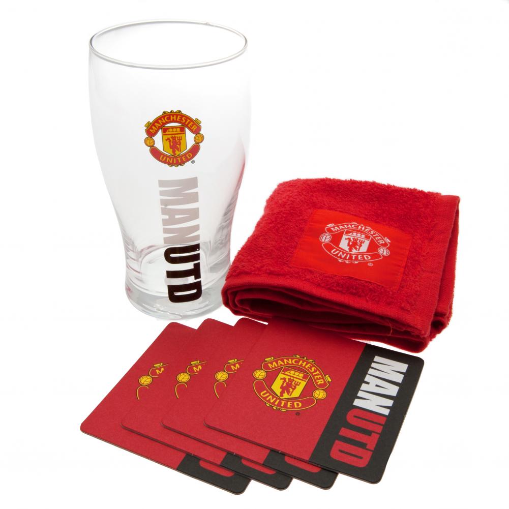 Manchester United FC Wordmark Mini Bar Set: 1 - Barware By Manchester United