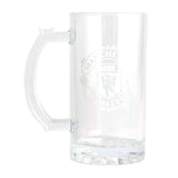 Manchester United FC Mono Crest Stein Glass Tankard: 1 - Beer Glasses By Manchester City