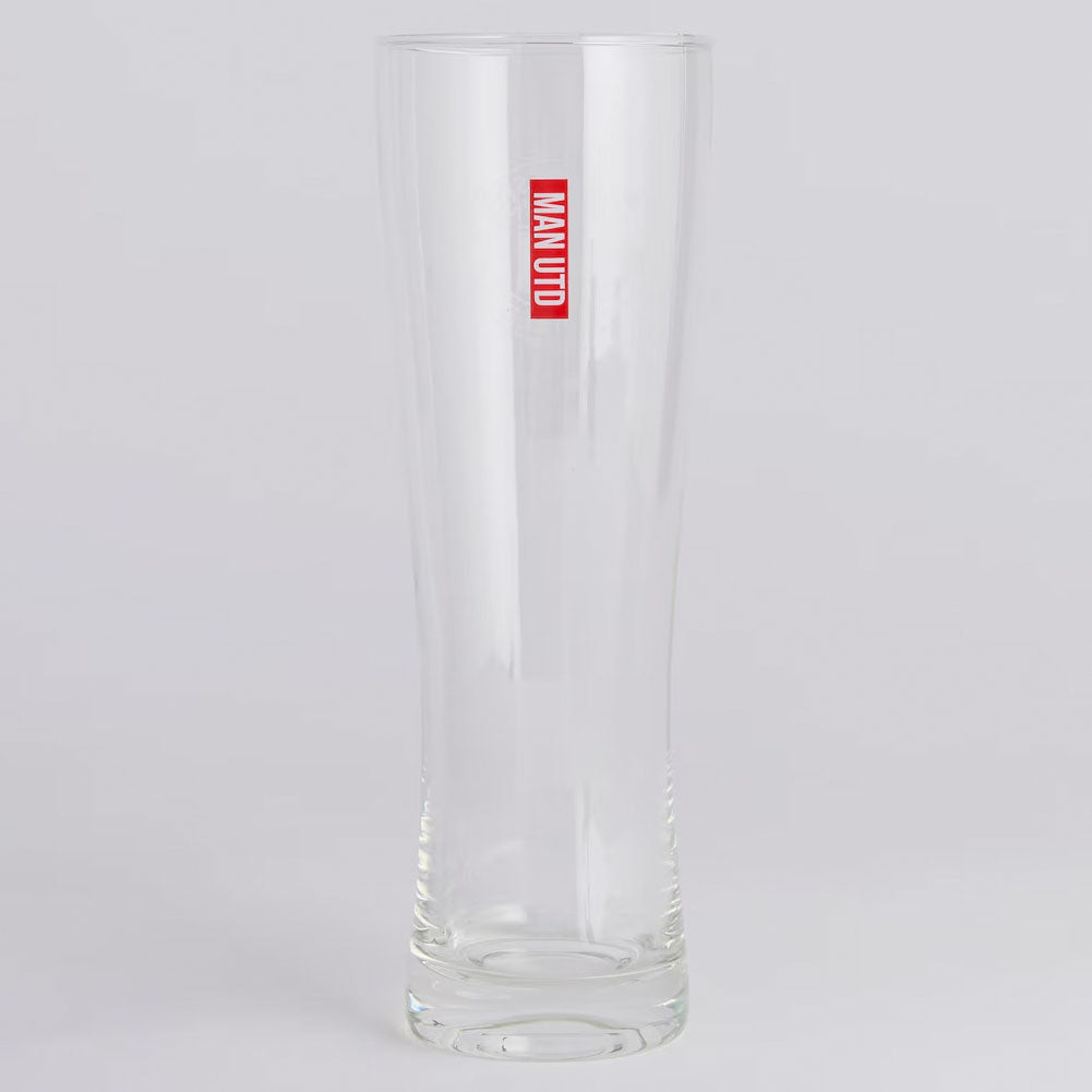 Manchester United FC Mono Crest Tall Beer Glass: 2 - Beer Glasses By Manchester United