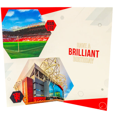 Manchester United FC Personalised Birthday Card: 3 Greeting Cards By Manchester United