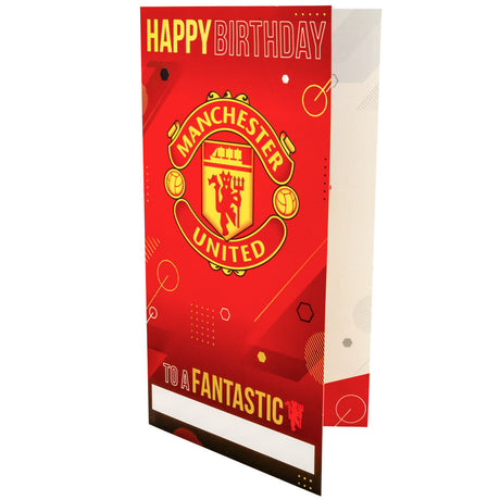 Manchester United FC Personalised Birthday Card: 2 Greeting Cards By Manchester United