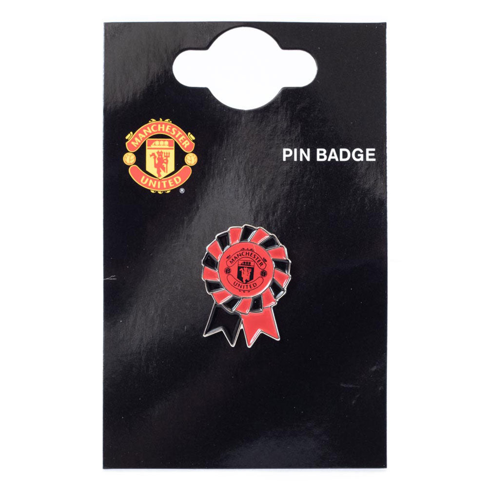 Manchester United FC Rosette Badge: 4 - Badges By Manchester United
